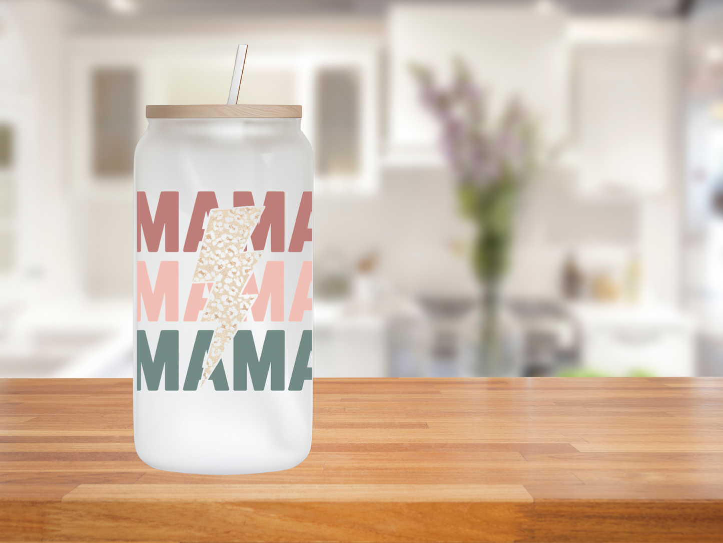 MAMA 16 oz Glass Can
