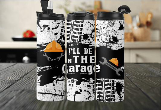 I’ll Be in the Garage Tumbler – Construction Dad Edition
