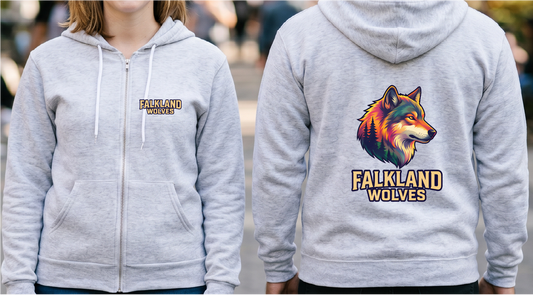 Falkland Wolves - Tree Zip-Up Hoodie