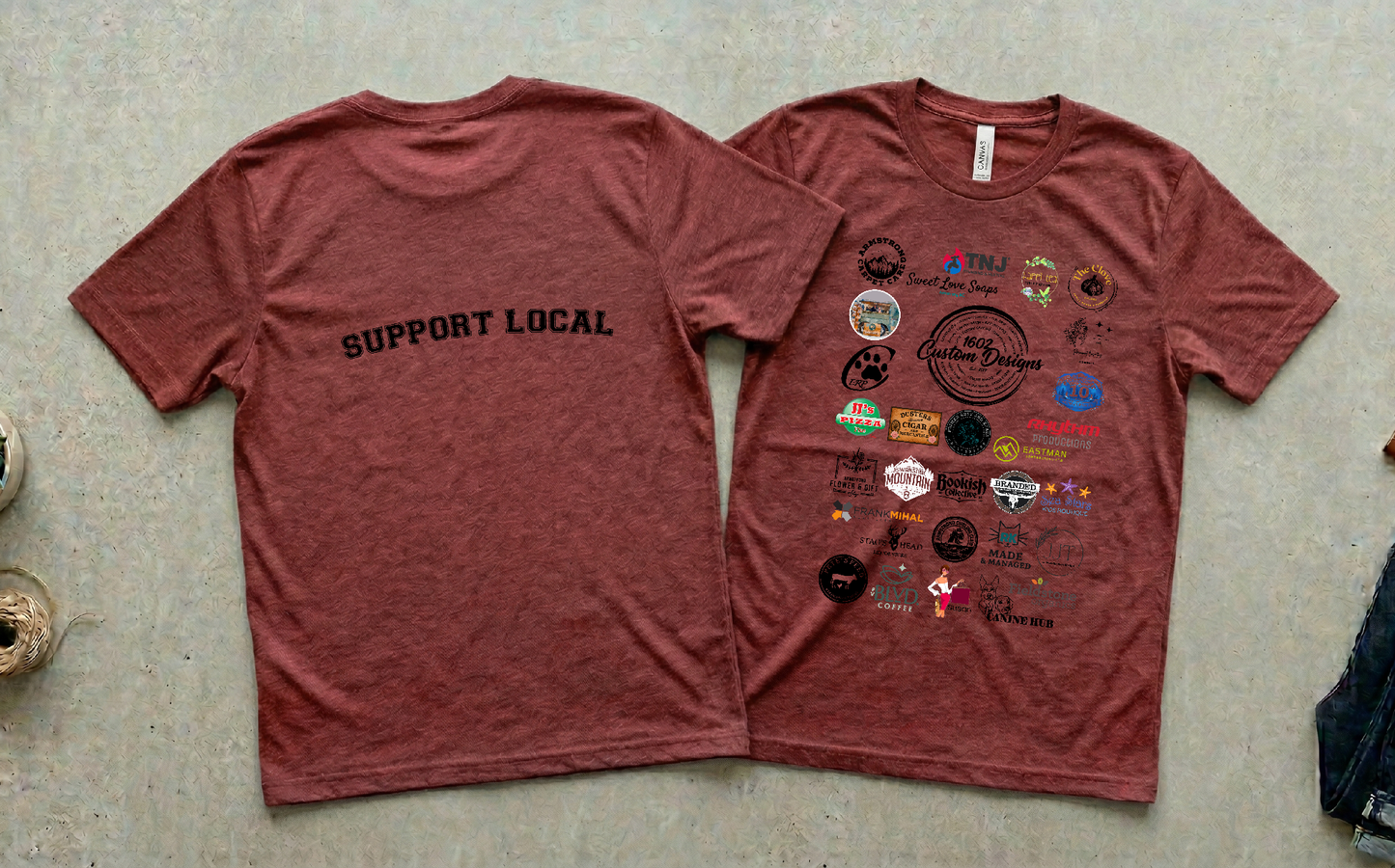 Armstrong Spallumcheen Shop Local Community Tee