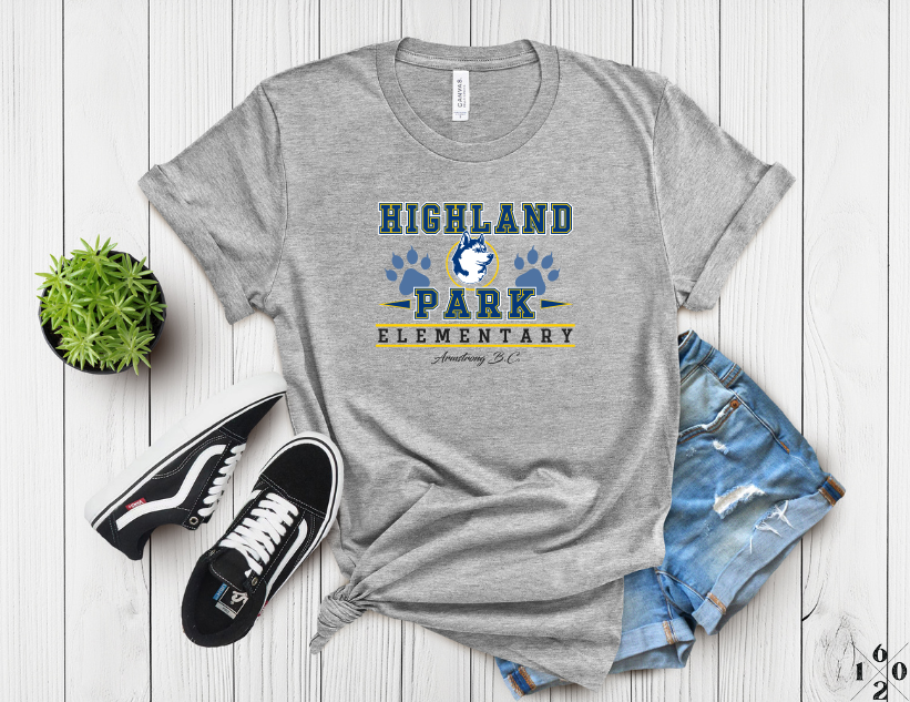 Adult Highland Park Elementary "HPE" Spirit T-Shirt