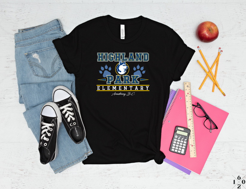 Adult Highland Park Elementary "HPE" Spirit T-Shirt