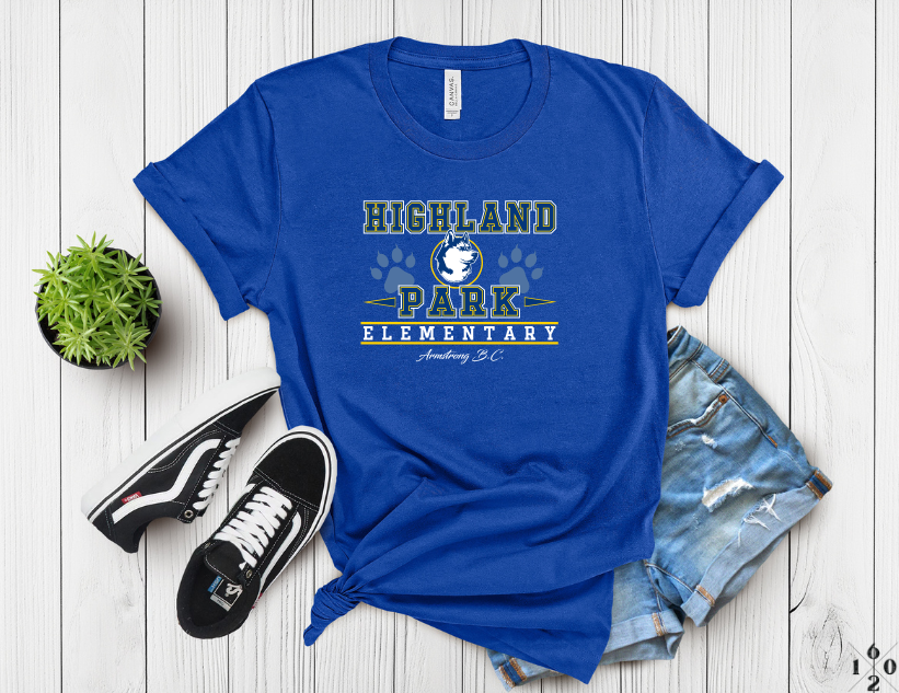 Adult Highland Park Elementary "HPE" Spirit T-Shirt