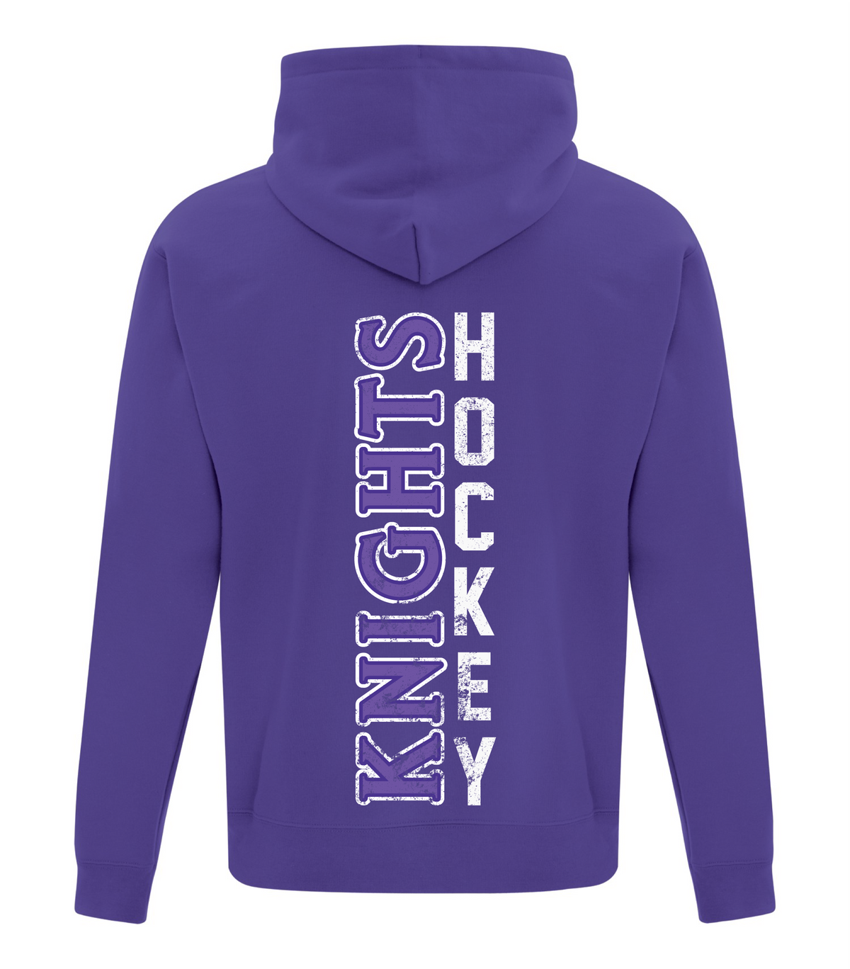 North Okanagan Knights Outlined Adult Pullover Hoodie