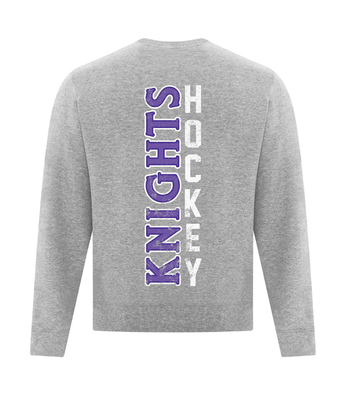 North Okanagan Knights Outlined Adult Crewneck Sweater