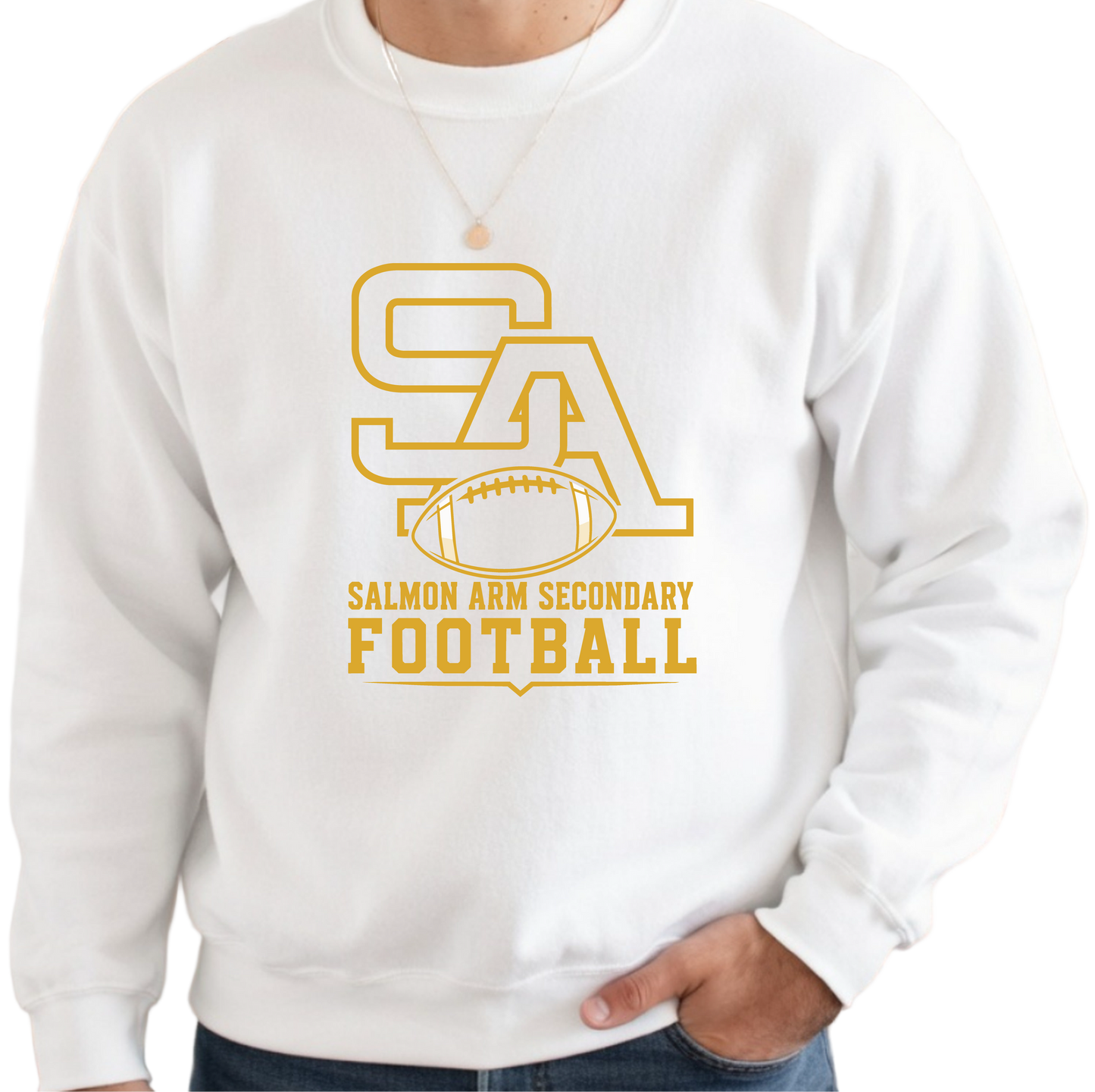 SASS Football Crewneck Sweater