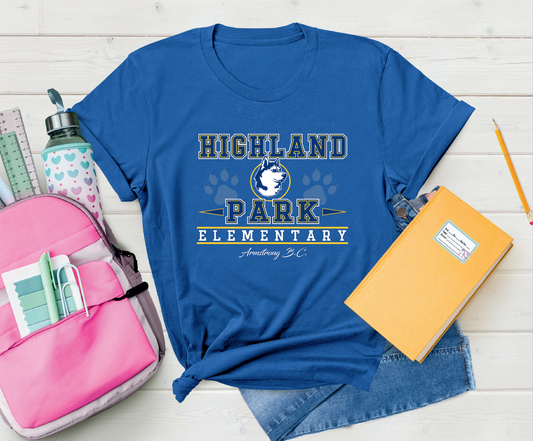 Youth Highland Park Elementary "HPE" Spirit T-Shirt