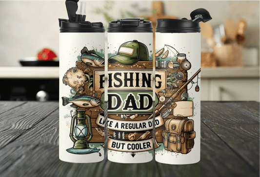 Fishing Dad Tumbler – Like a Regular Dad, But Cooler