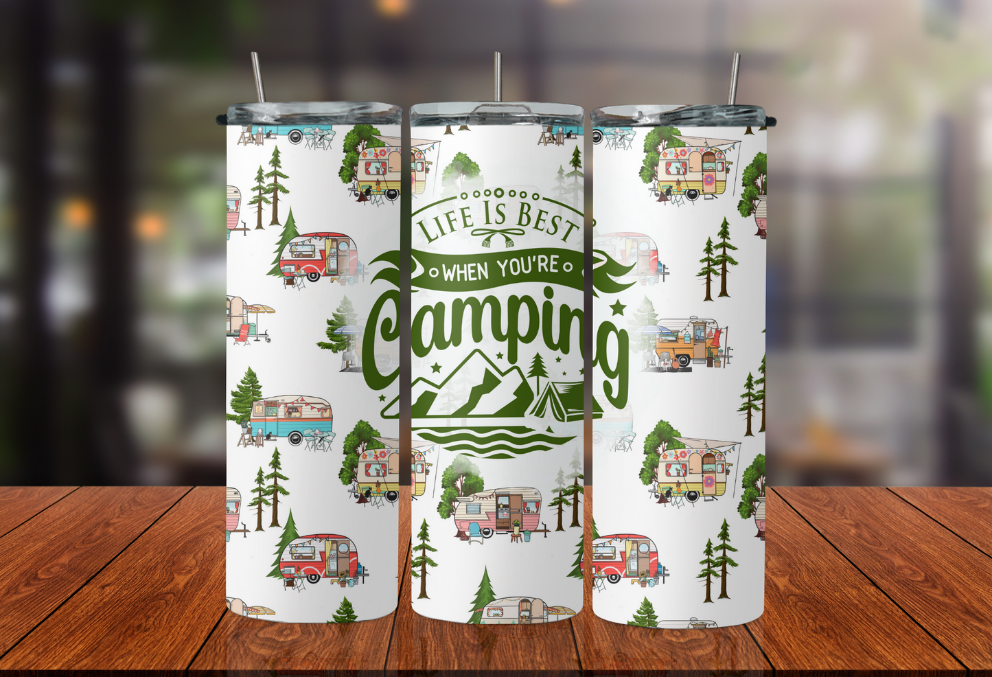 Life is Best When Camping - 20oz Tumbler