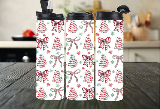 Christmas Tree & Bow 20 oz Combo Tumbler