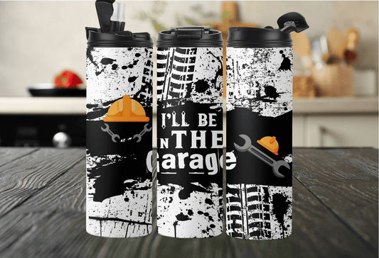 I’ll Be in the Garage Tumbler – Construction Dad Edition