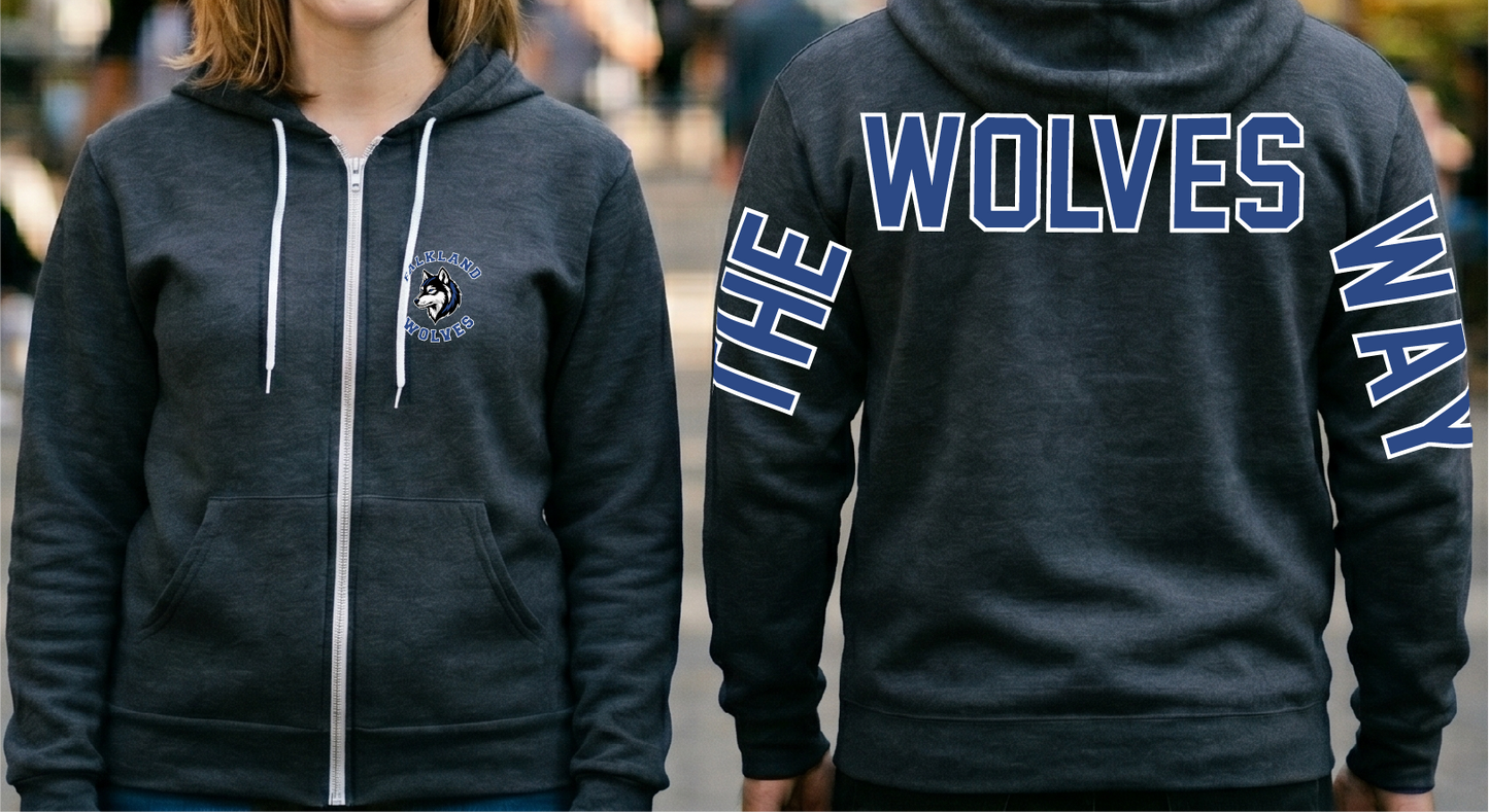 Falkland Wolves - The Wolves Way Zip-Up Hoodie