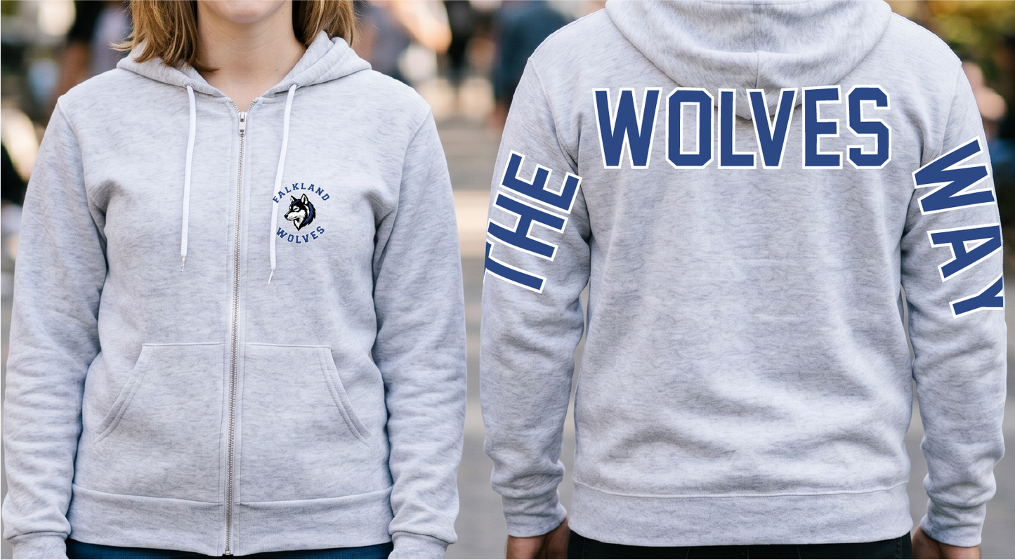 Falkland Wolves - The Wolves Way Zip-Up Hoodie