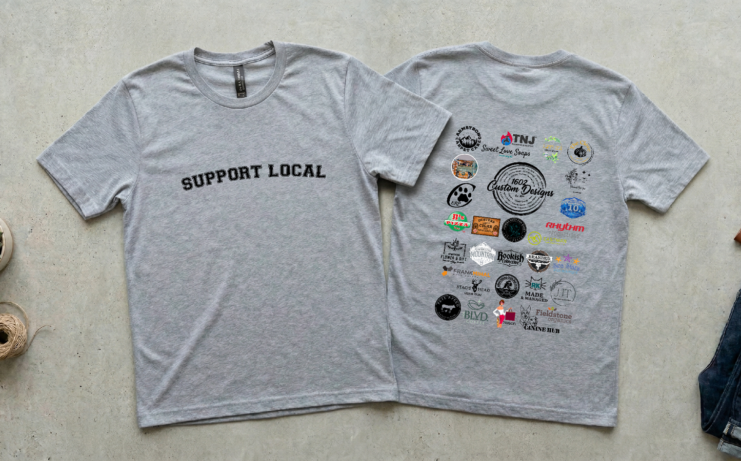 Armstrong Spallumcheen Shop Local Community Tee