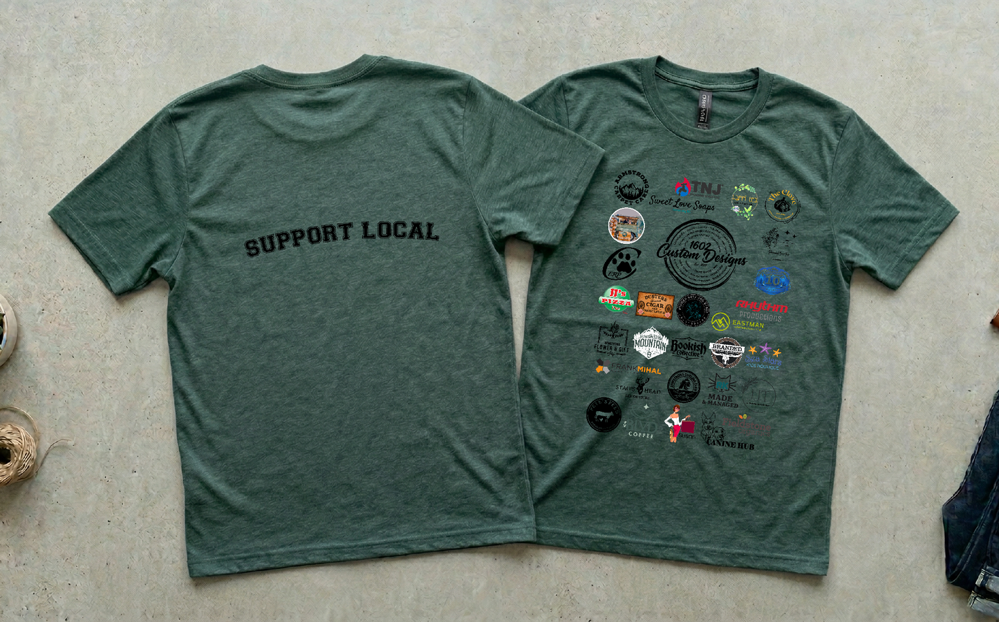 Armstrong Spallumcheen Shop Local Community Tee