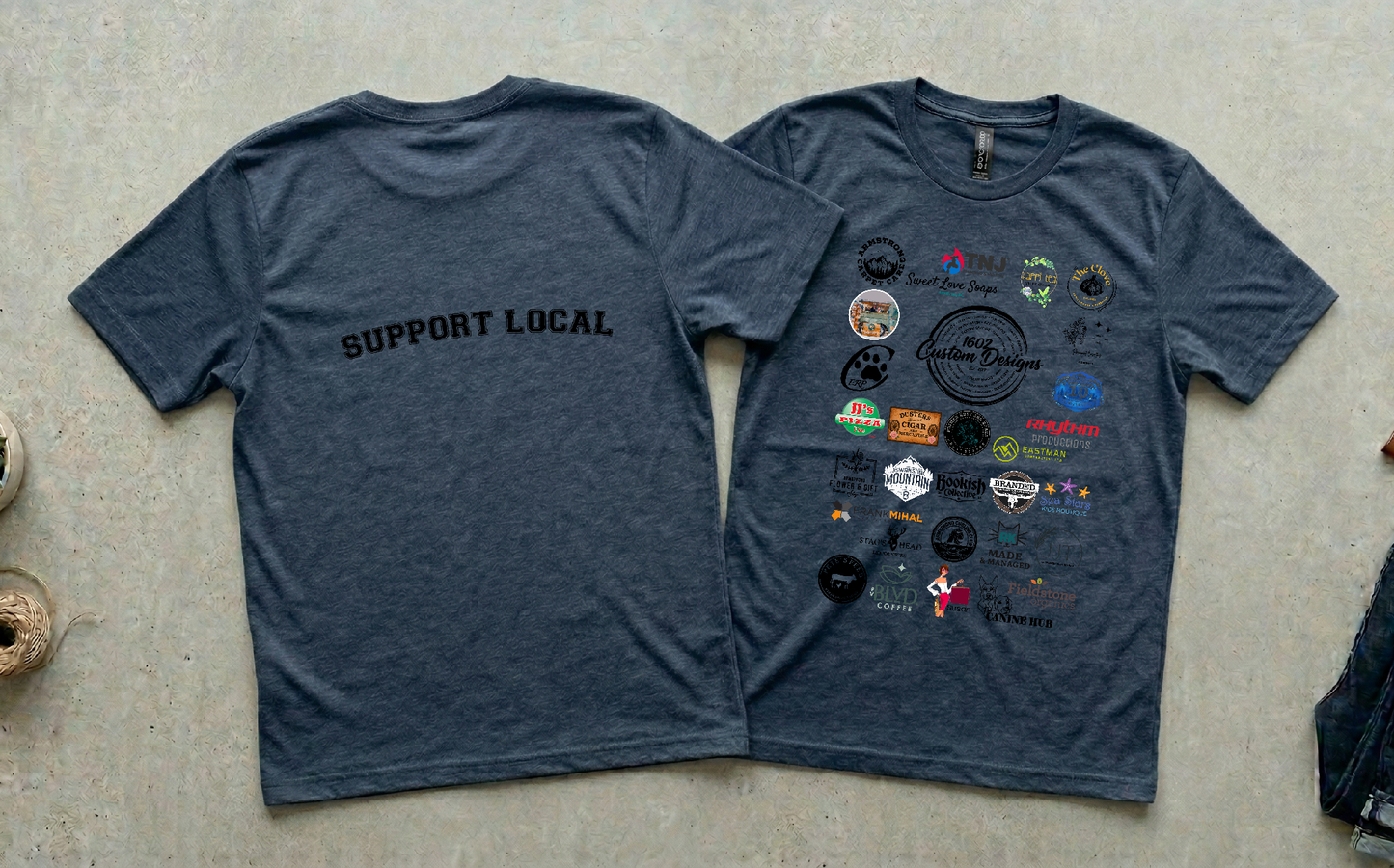 Armstrong Spallumcheen Shop Local Community Tee