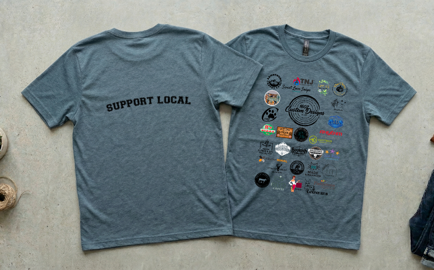 Armstrong Spallumcheen Shop Local Community Tee