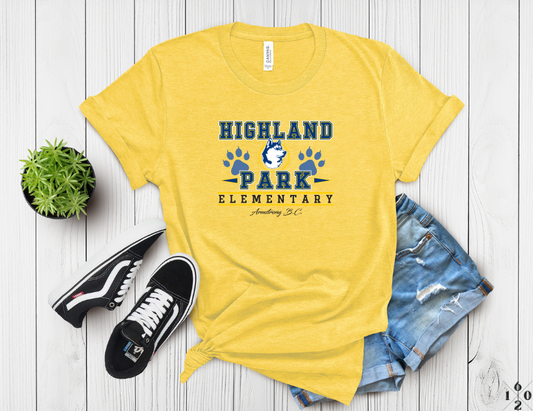 Adult Highland Park Elementary "HPE" Spirit T-Shirt