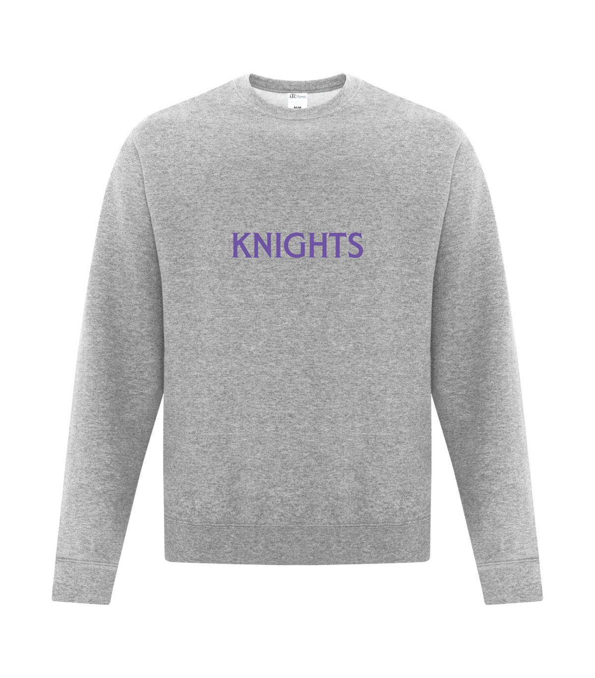 North Okanagan Knights Outlined Adult Crewneck Sweater