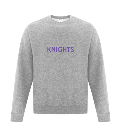 North Okanagan Knights Outlined Adult Crewneck Sweater