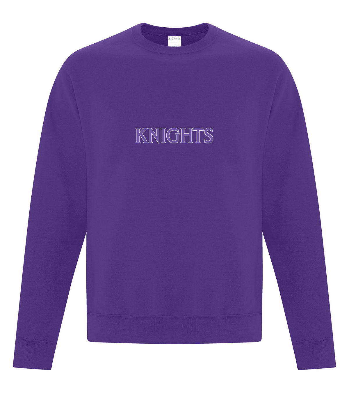 North Okanagan Knights Outlined Adult Crewneck Sweater