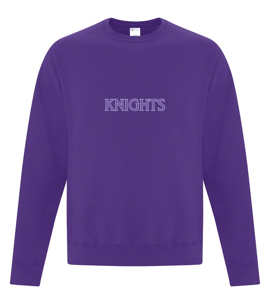 North Okanagan Knights Outlined Adult Crewneck Sweater