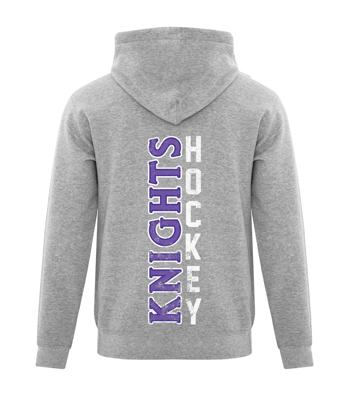 North Okanagan Knights Outlined Adult Pullover Hoodie