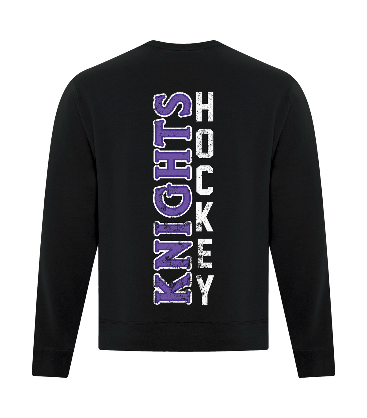 North Okanagan Knights Outlined Adult Crewneck Sweater