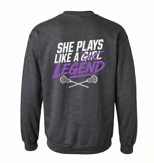 She Plays Like A Legend Crewneck Sweater