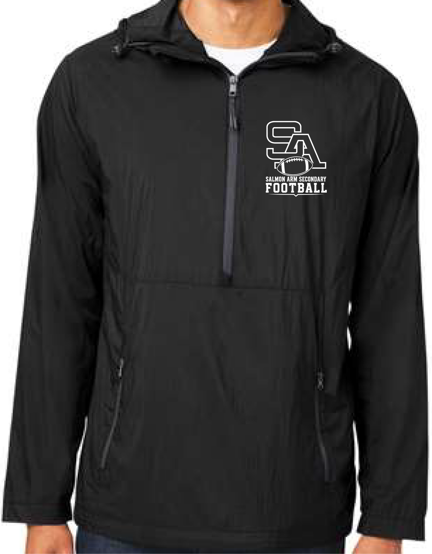 SASS Football 1/2 Zip Pullover Rain Jacket
