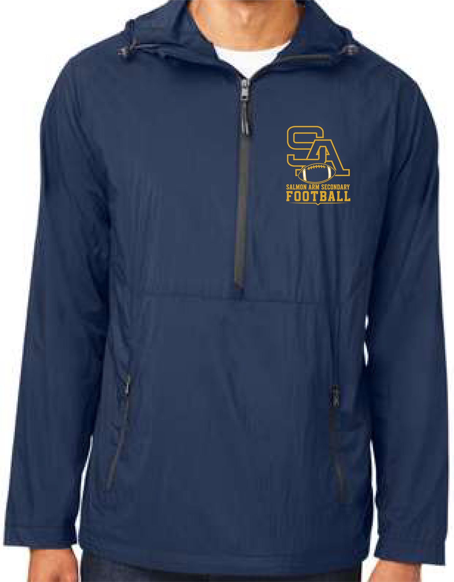 SASS Football 1/2 Zip Pullover Rain Jacket