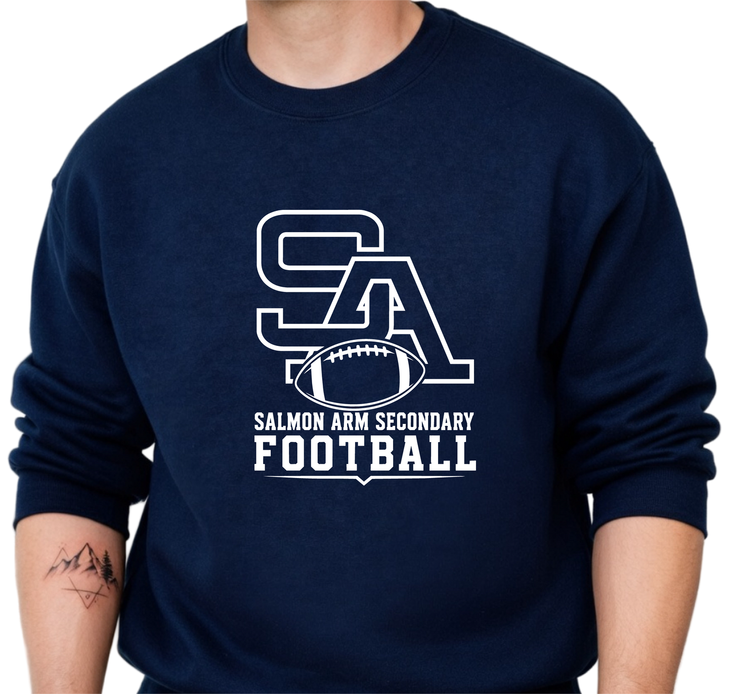 SASS Football Crewneck Sweater