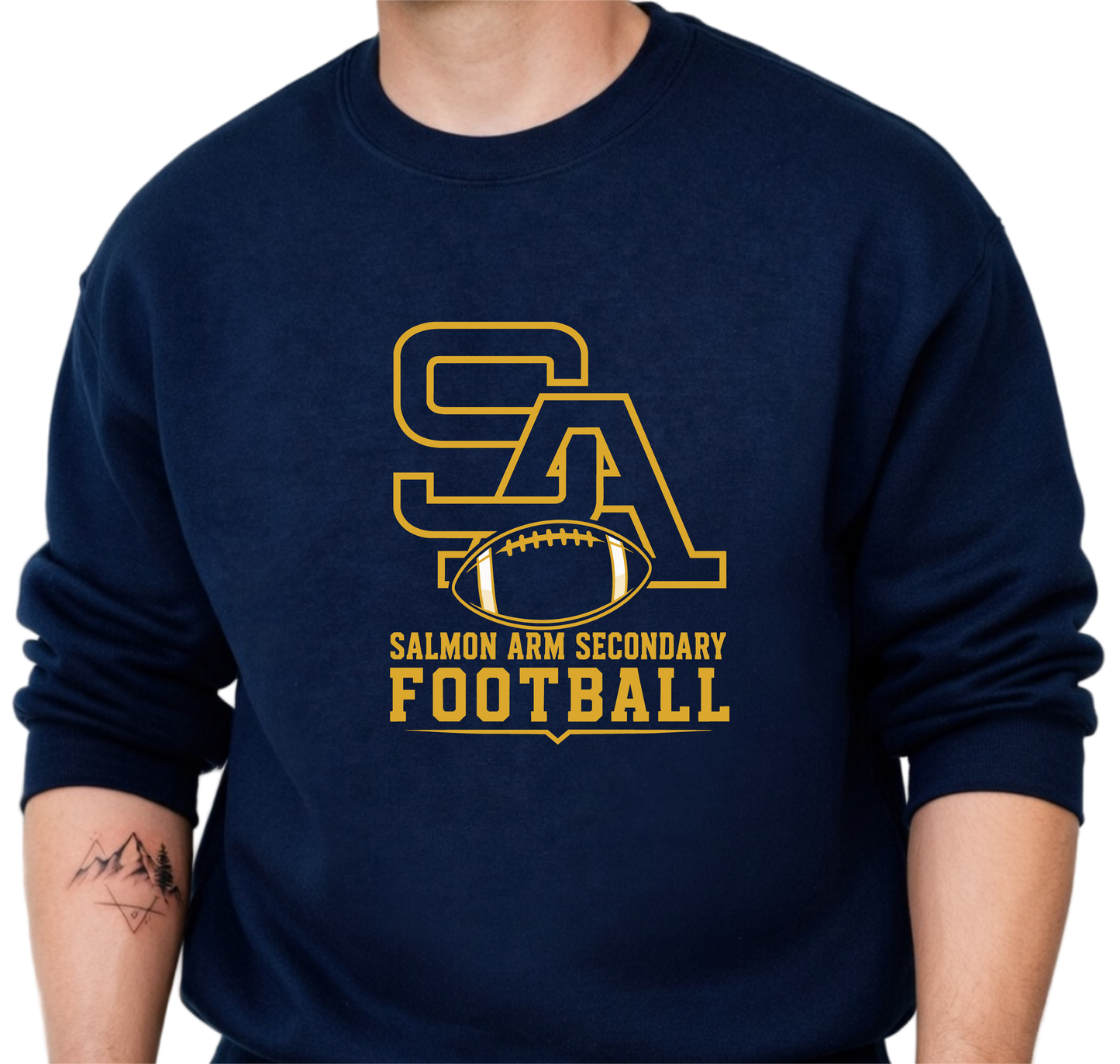 SASS Football Crewneck Sweater