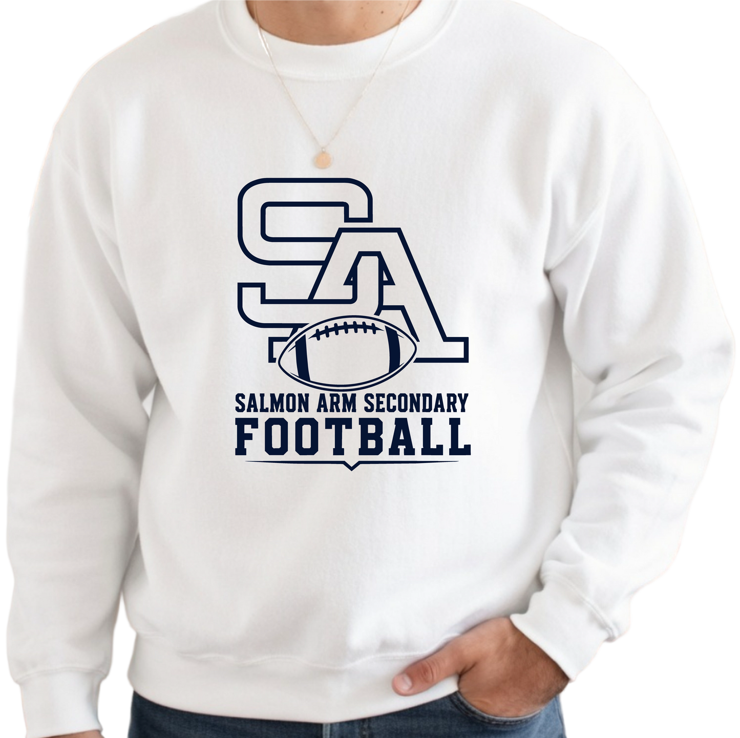 SASS Football Crewneck Sweater