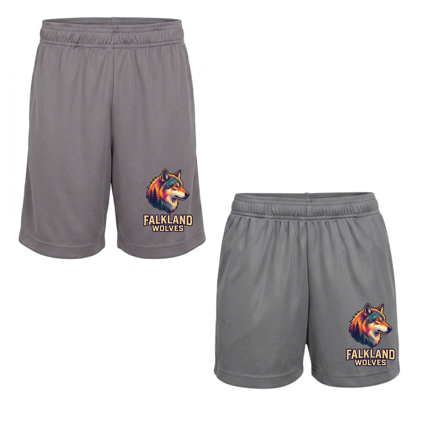 Falkland Wolves Spirit Wear Shorts – Youth & Adult