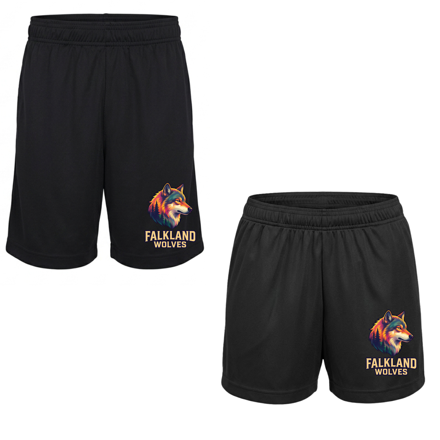 Falkland Wolves Spirit Wear Shorts – Youth & Adult