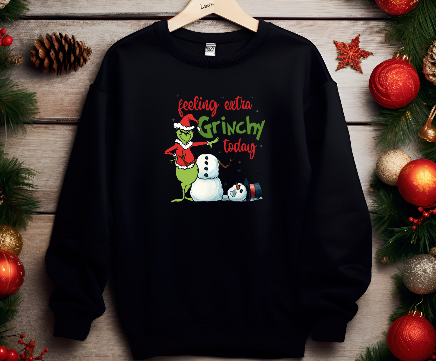 Feeling Extra Grinchy Today Crewneck Sweatshirt