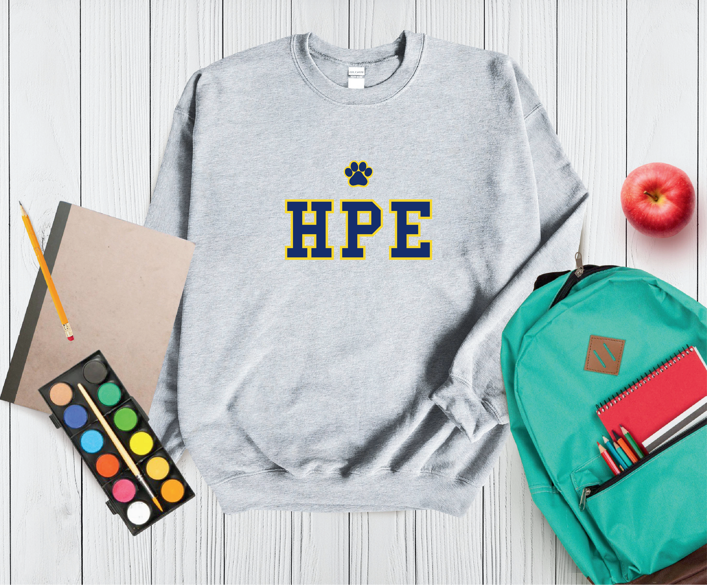 Highland Park Elementary "HPE" Spirit Crewneck