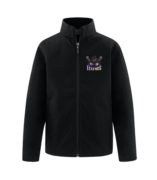 Legends Logo Youth Soft Shell Rain Jacket & Windbreaker