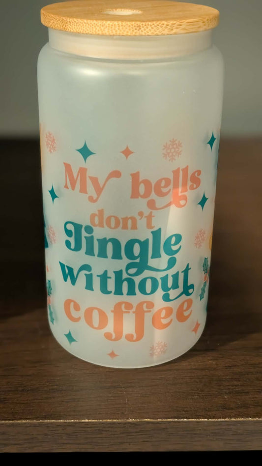 Jingle Bells Glass Can