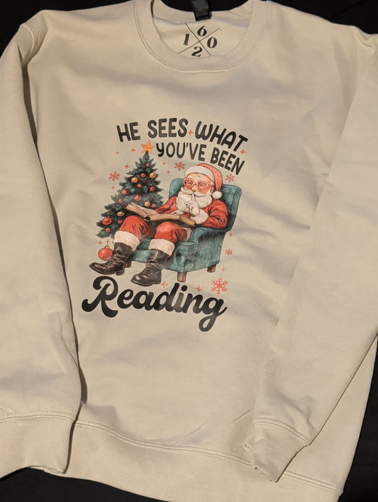 Santa Reading - Crewneck Sweater
